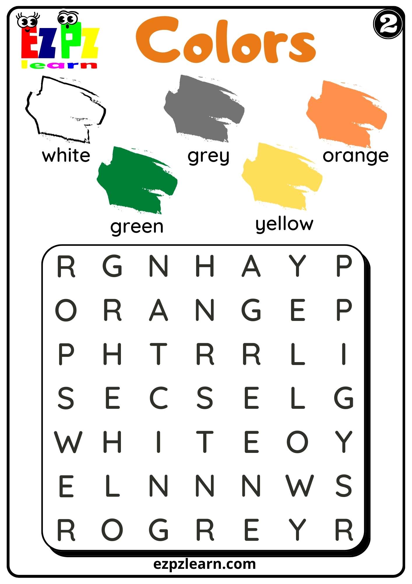 Colors ezpzlearn